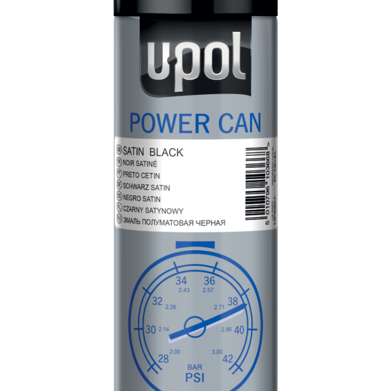 PCSB AL POWERCAN SATIN BLACK 500mL AEROSOL